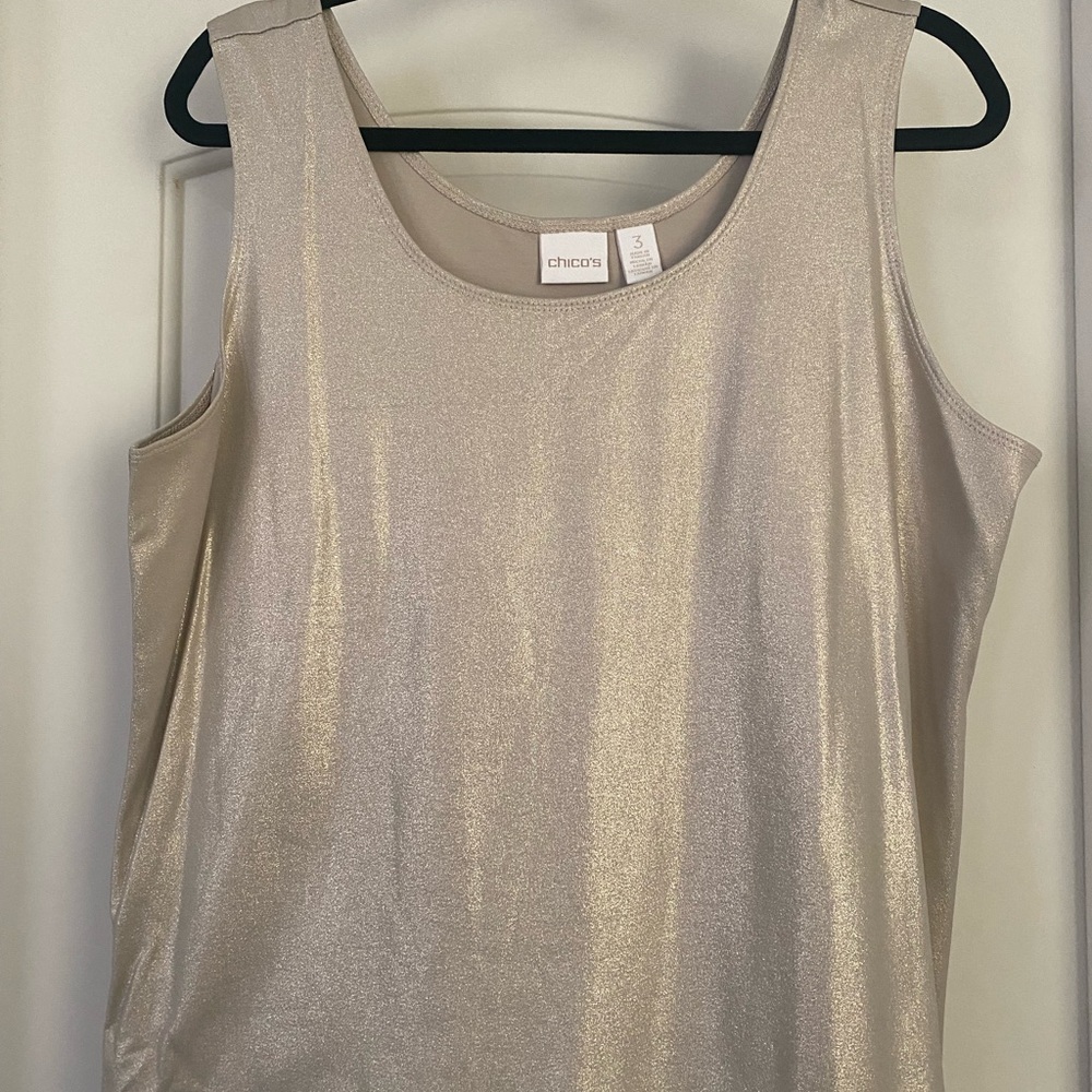 Chico's Gold Sleeveless Top
